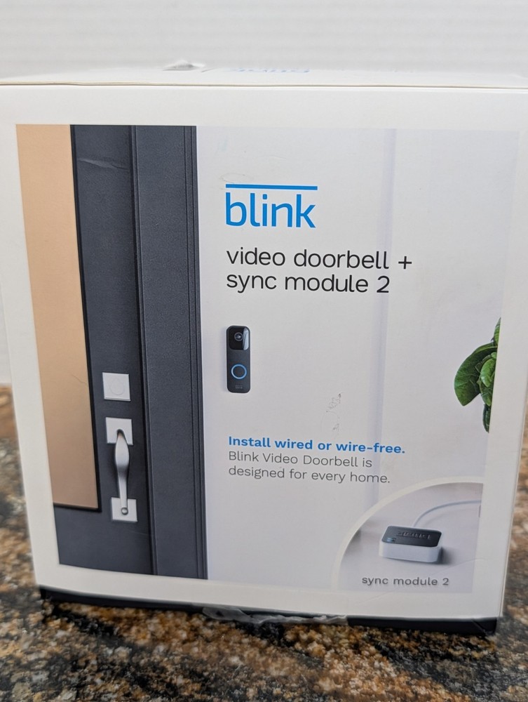 New Amazon Blink Video Doorbell + Sync Module 2 Camera