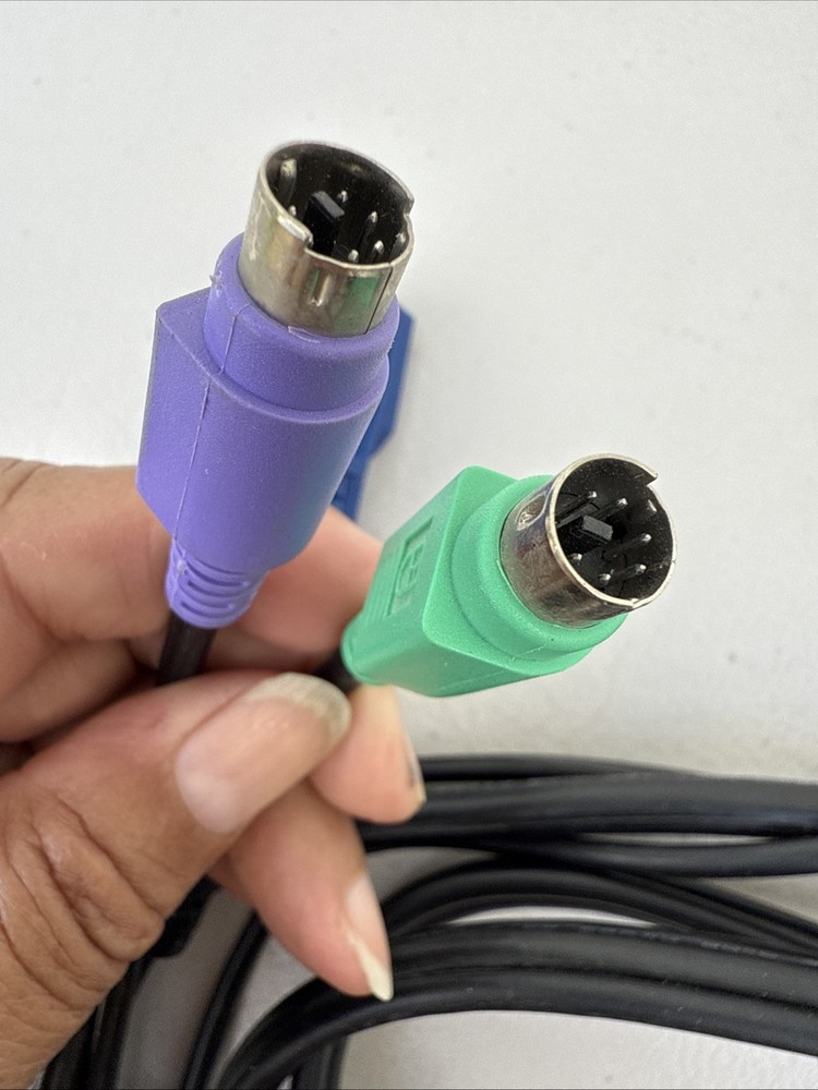 3-in-1 Universal Ultra Thin PS/2 KVM Cable