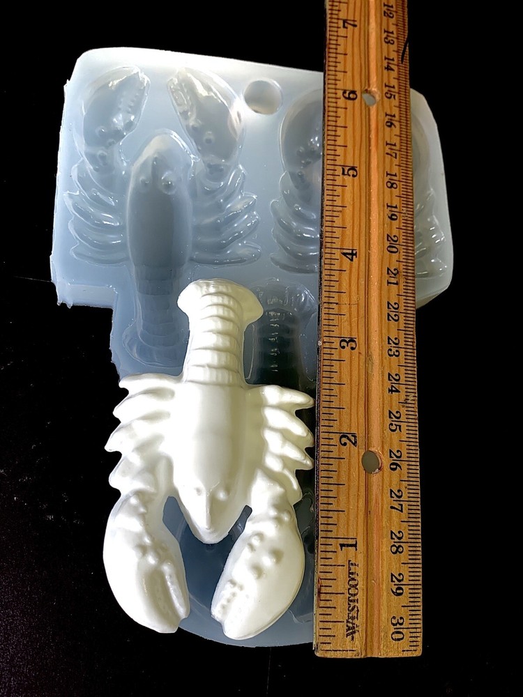 Silicone Lobster Mold 3 cavies easy release