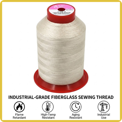 Fiberglass Thread High Temperature Resistant Fireproof Flame Retardant 200g Net