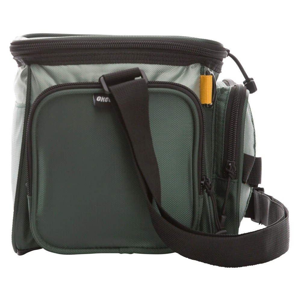 Soft Sided Fishing Tackle Bag with Two Medium Tackle Boxes, Durable Polyester