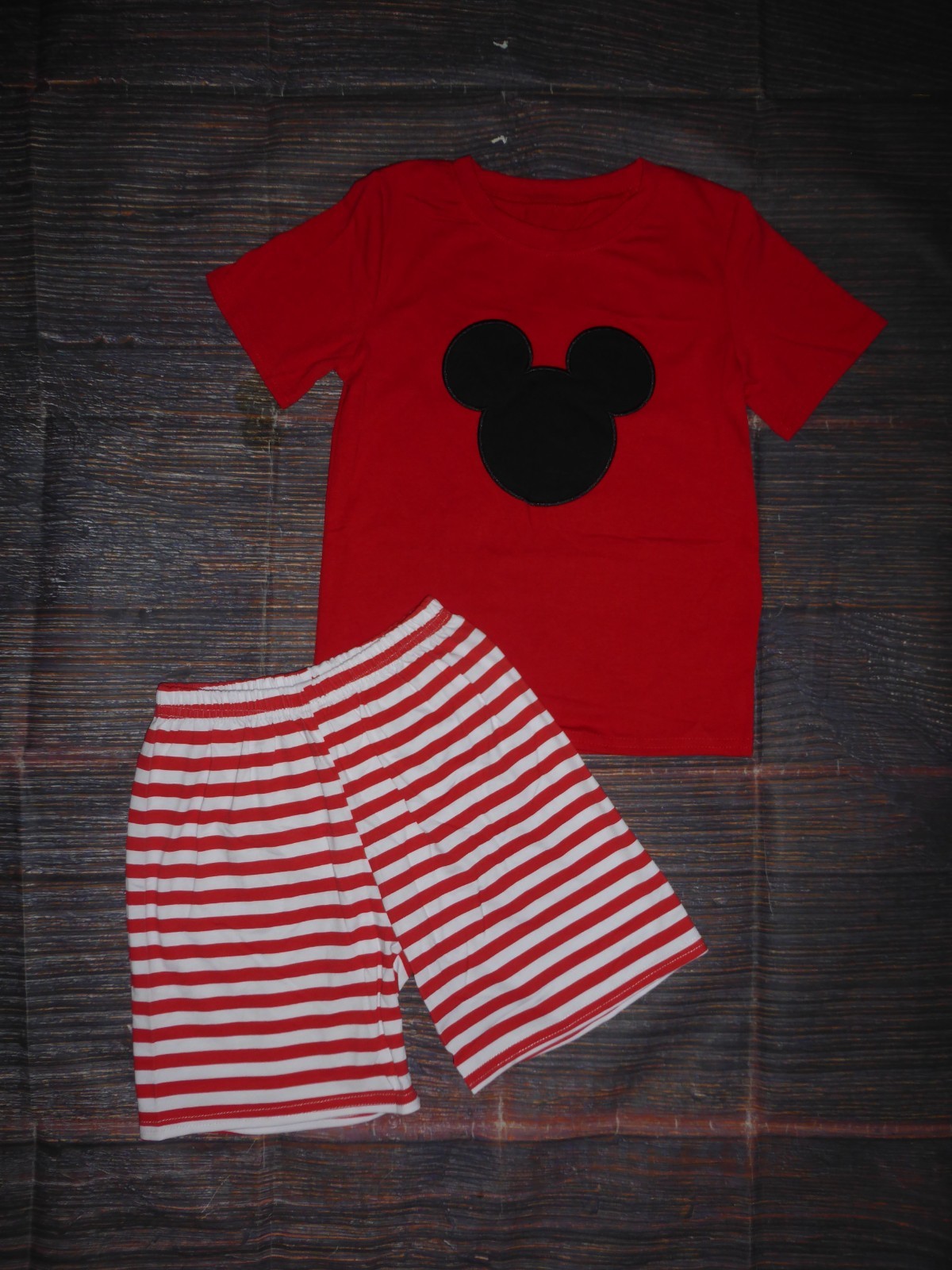 NEW Boutique Boys Mickey Mouse Shorts Outfit Set