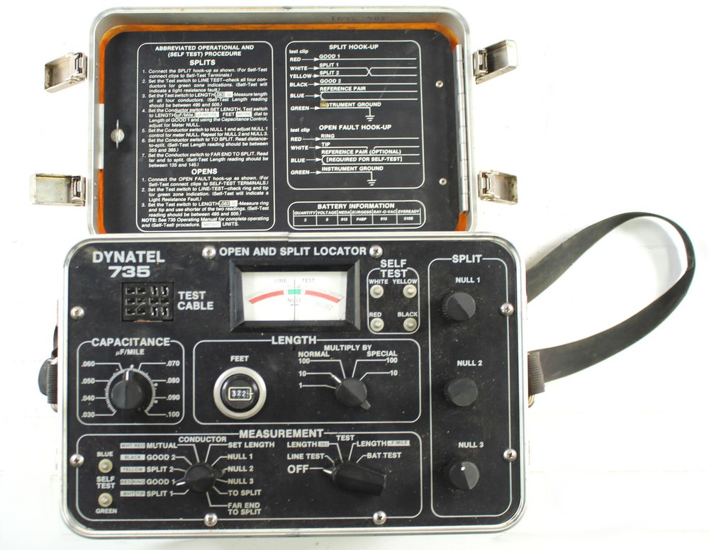 3M DYNATEL 735 Portable Open/Split Cable Fault Locator