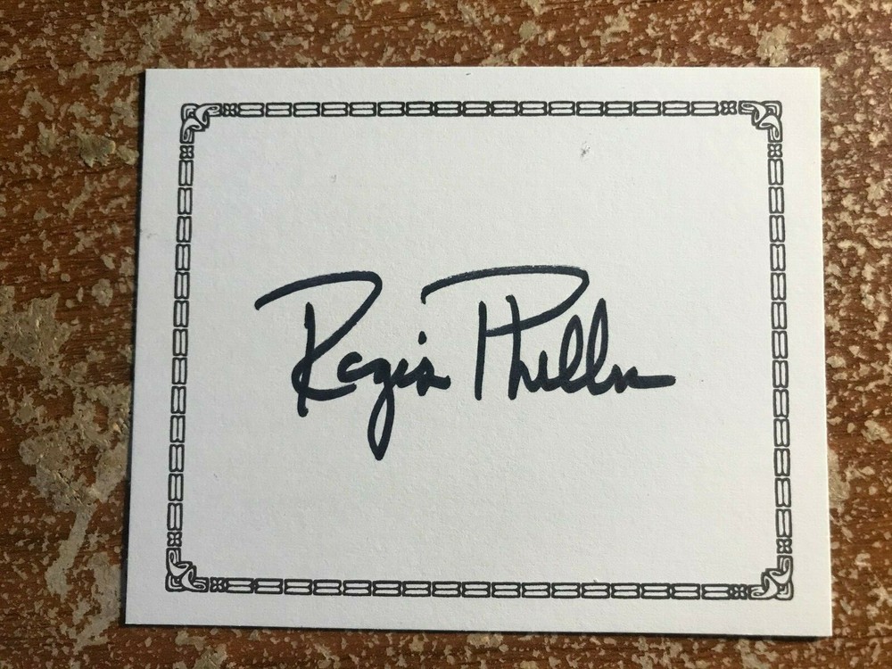 SIGNED REGIS PHILBIN BOOKPLATE