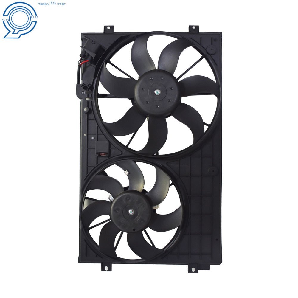 Radiator Cooling Fan Assembly for Volkswagen Golf Jetta Rabbit Beetle 2.0L 2.5L