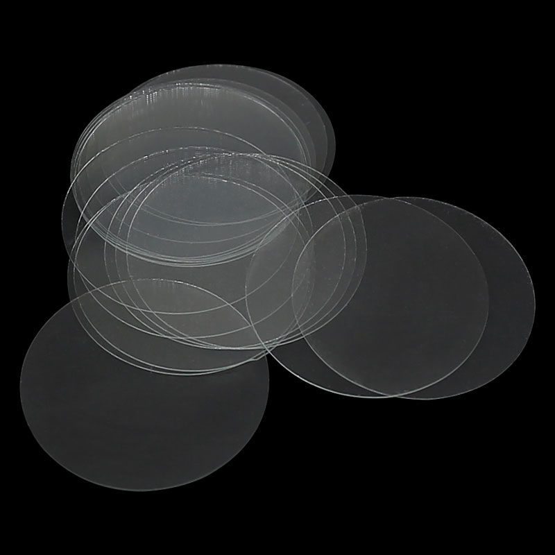 100 Pieces Round Coverslip Laboratory Microscope Glass Cover Slides