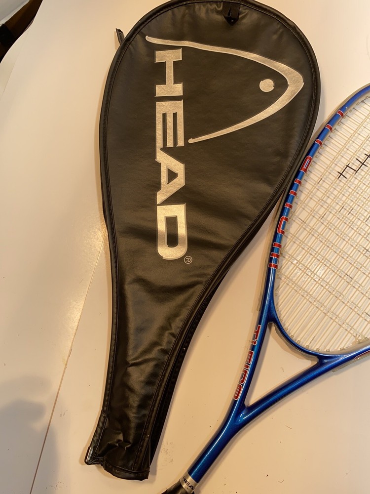 Head Ti. Fire Titanium Squash Racket Grip Has Wear.