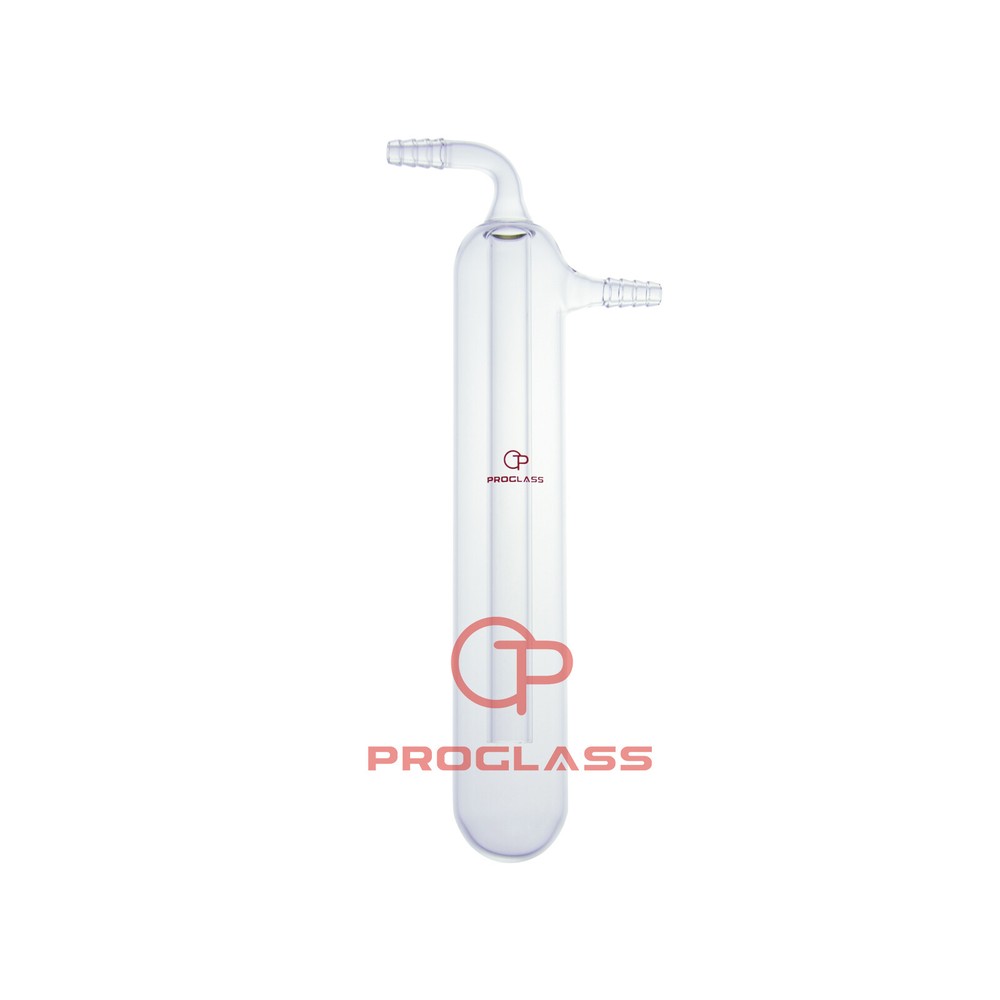 Lab Glass Integrated Cold Trap 10mm Hose Connection
