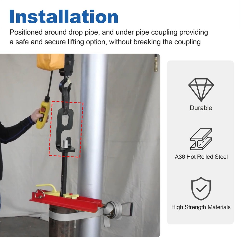 Pipe Elevator Well Pump Drop Pipe Puller Fits 1-1/4" Piping System