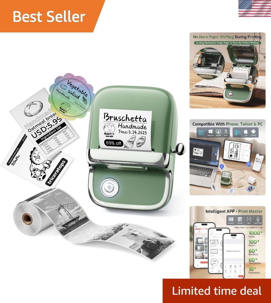 M150 Thermal Label Printer - Fast Printing & Easy App Compatibility for Labels