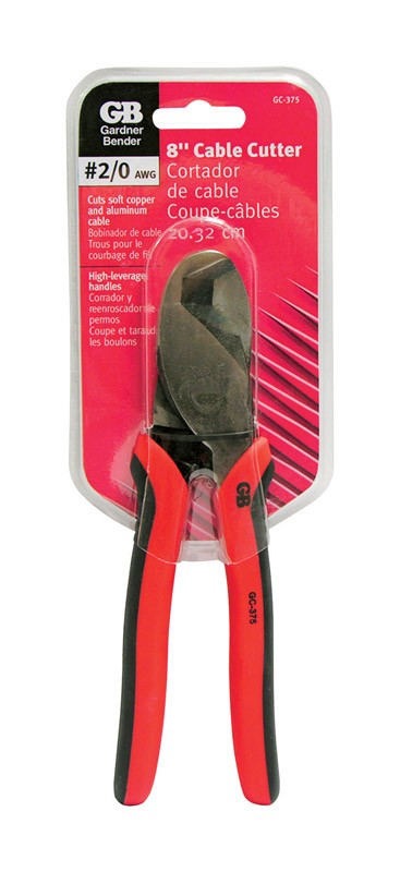 Gardner Bender 8" Cable Cutter 2/0 Ga Multicolored