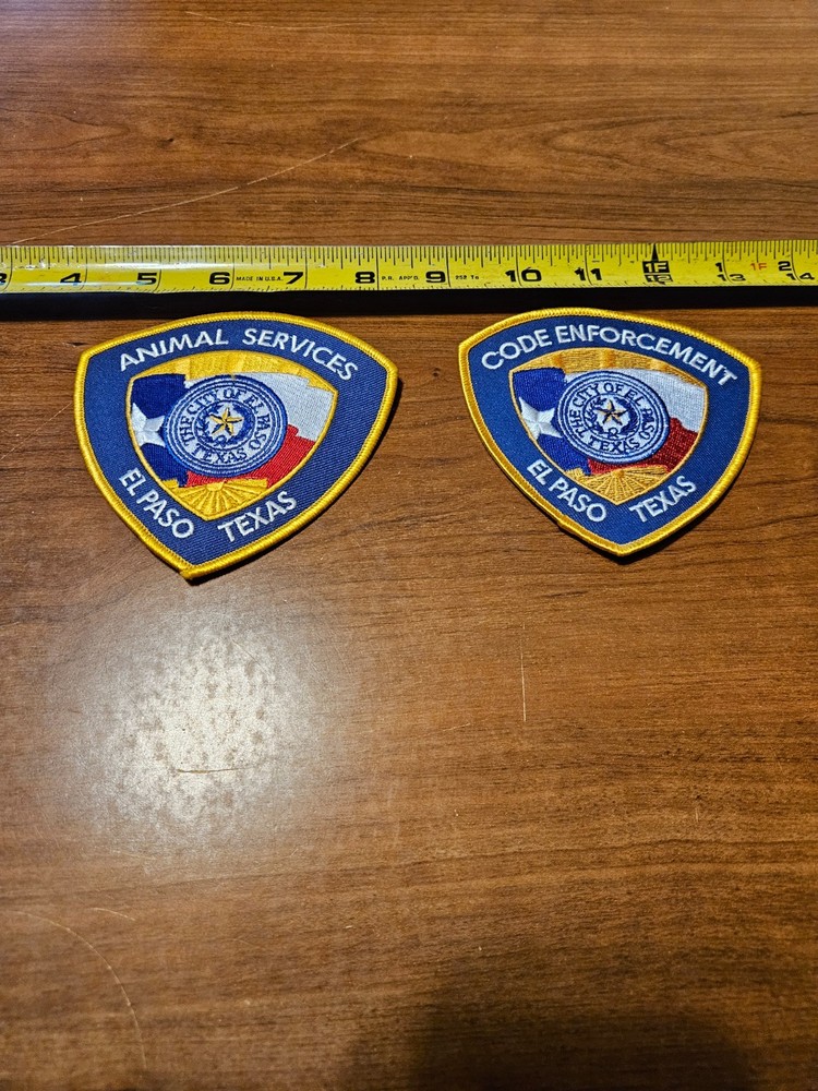 EL PASO TEXAS CODE ENFORCEMENT PATCH AND ANIMAL SERVICES PATCH
