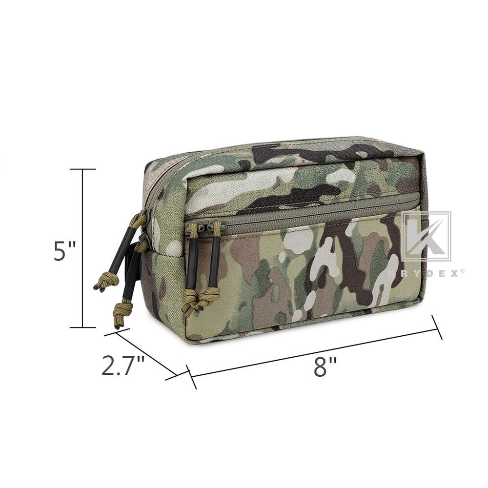 KRYDEX Tactical Drop Dump Pouch SACK Chassis Pack Hook & Loop For Chest Rig Vest