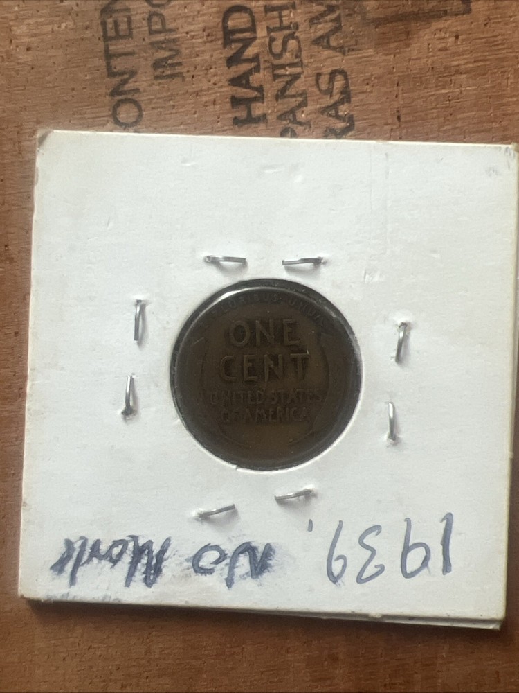 1939 wheat penny no mint mark
