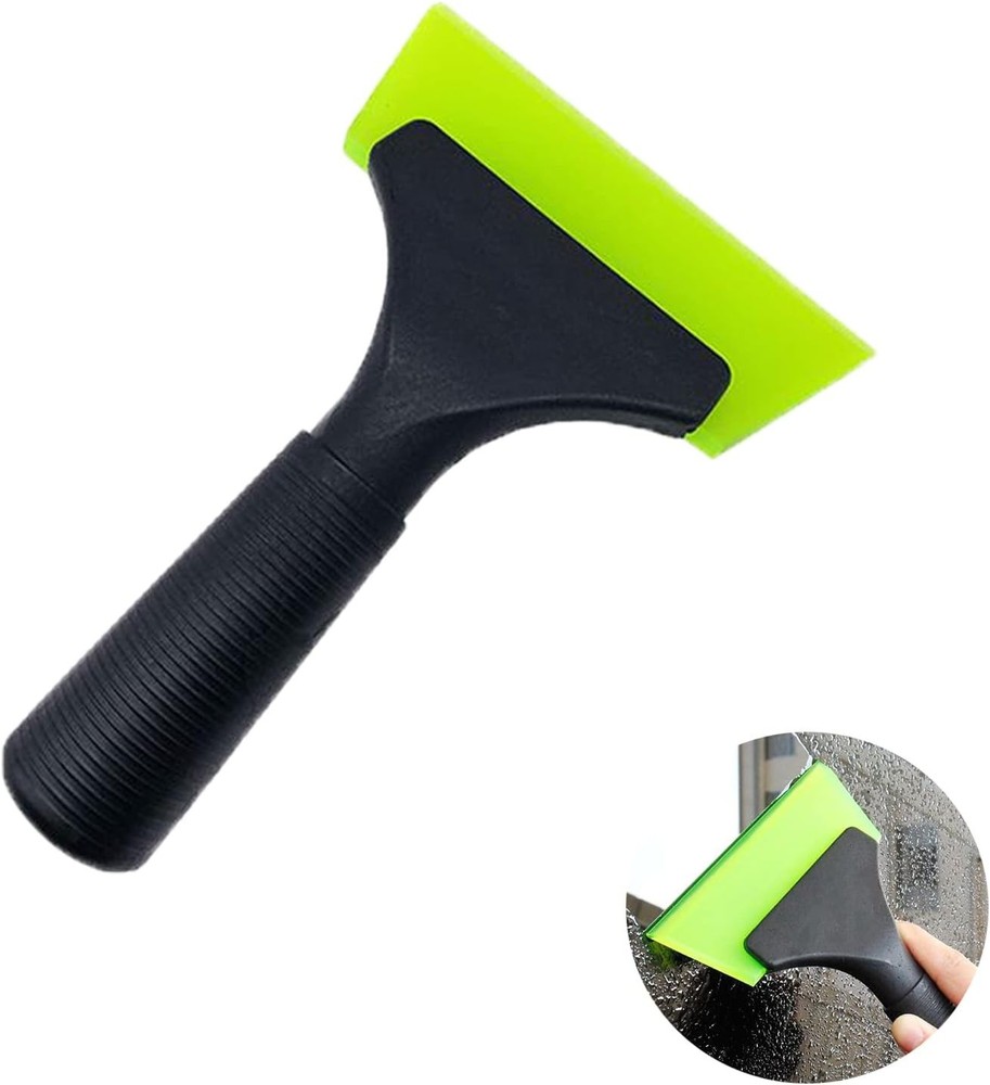 Small Squeegee with 5 Inch Green Rubber Window Tint Squeegee, Mini