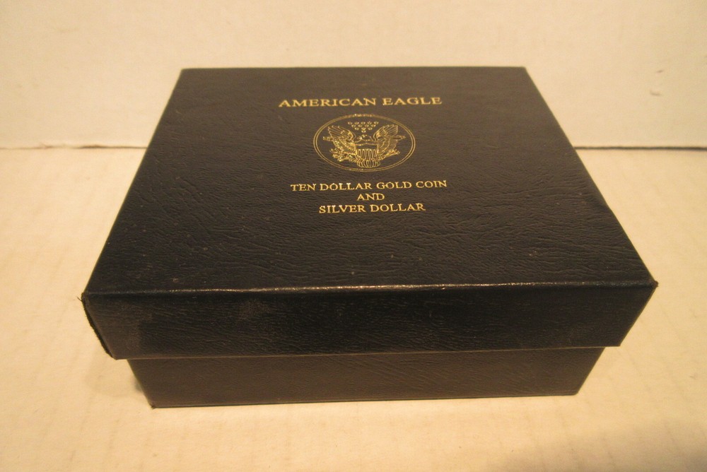 EMPTY BOX for 2003 American Eagle 10 Dollar Gold & Silver Dollar 2 Coin Set