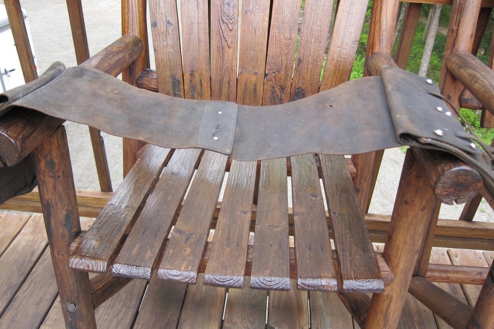 Antique Horse Leather Saddle Bag