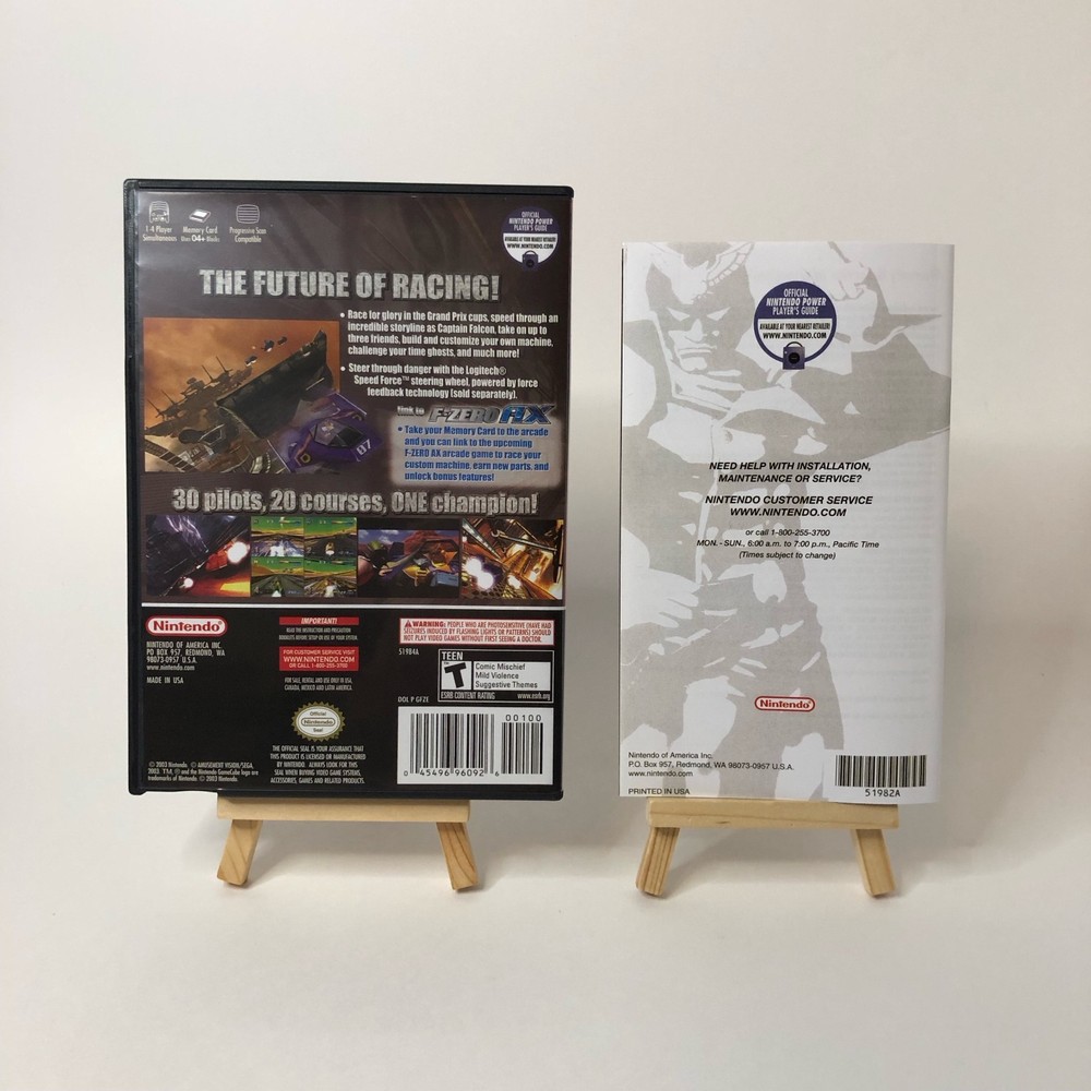 Replacement Case and Manual Only for F-Zero GX Nintendo GameCube