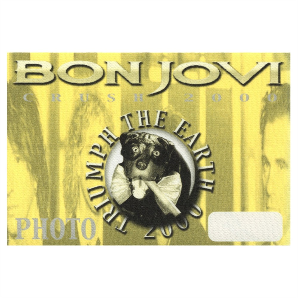 Bon Jovi 2000 Crush Concert Tour Photo Backstage Pass