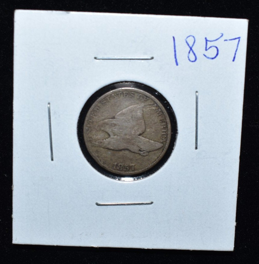 1857 Flying Eage One Cent Coin