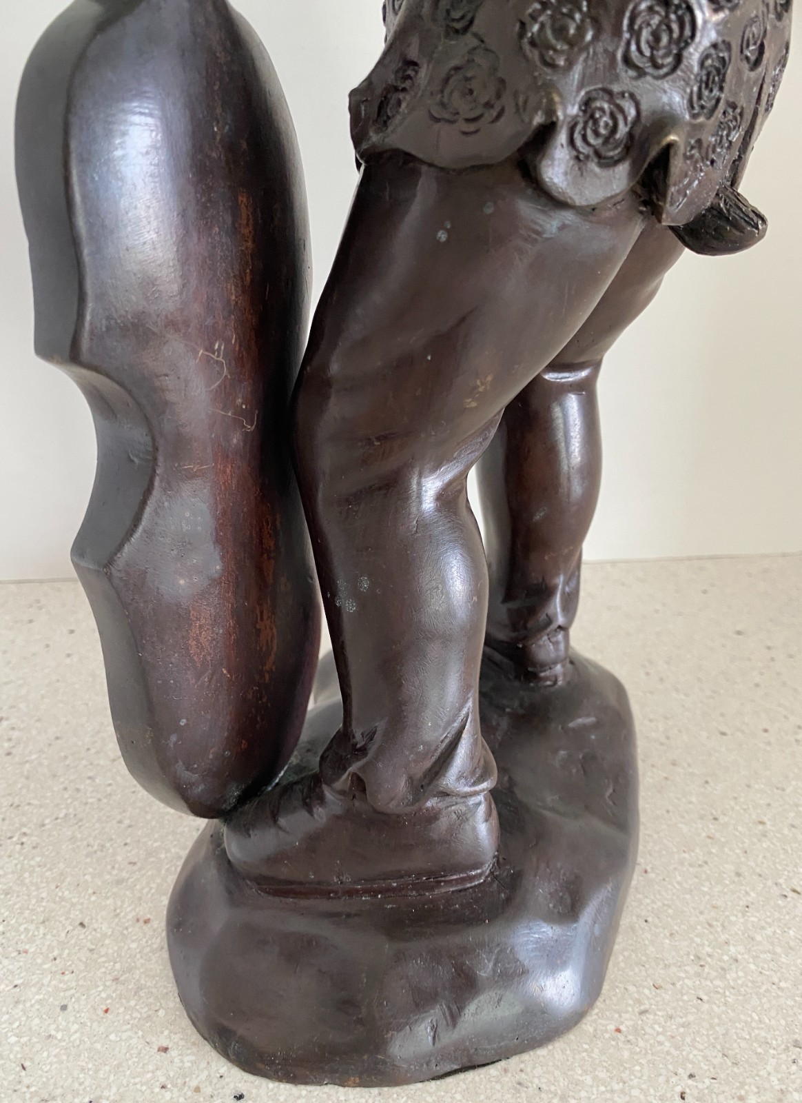 Vtg 17" Bronze Anthropomorphic Rabbit Sculpture Playing Cello Maitland Smith MCM