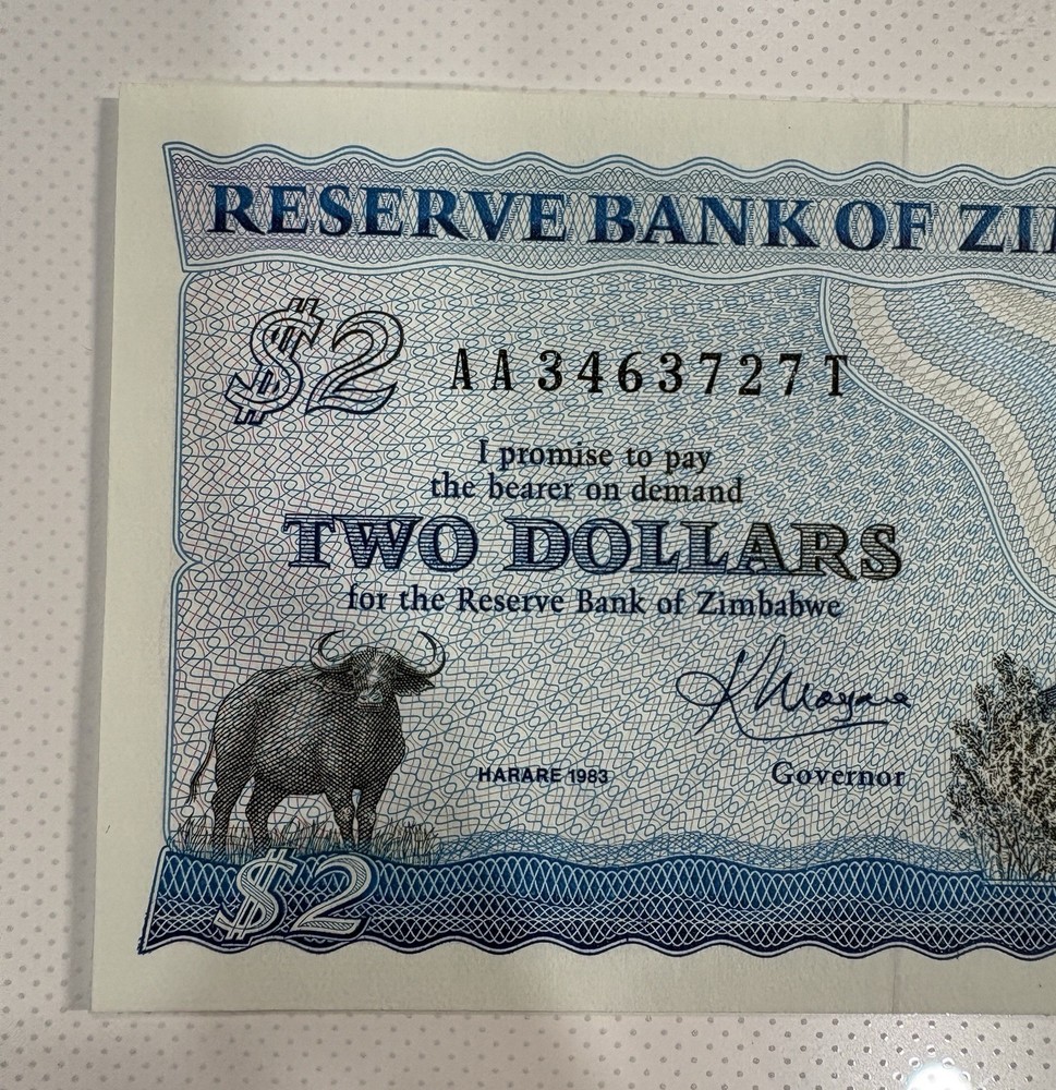 Zimbabwe 1983 $2 Dollar Banknote (Uncirculated)