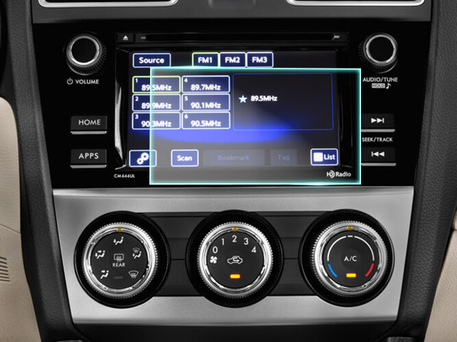 Crystal Clear Screen Protector for 2016 Subaru Impreza non GPS Navigation