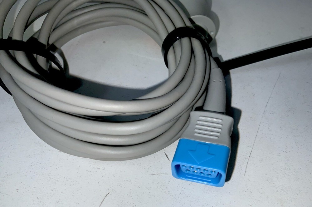 GE TS-N3 TruSignal SpO2 Interconnect Cable with Datex Connector, 3m/10ft