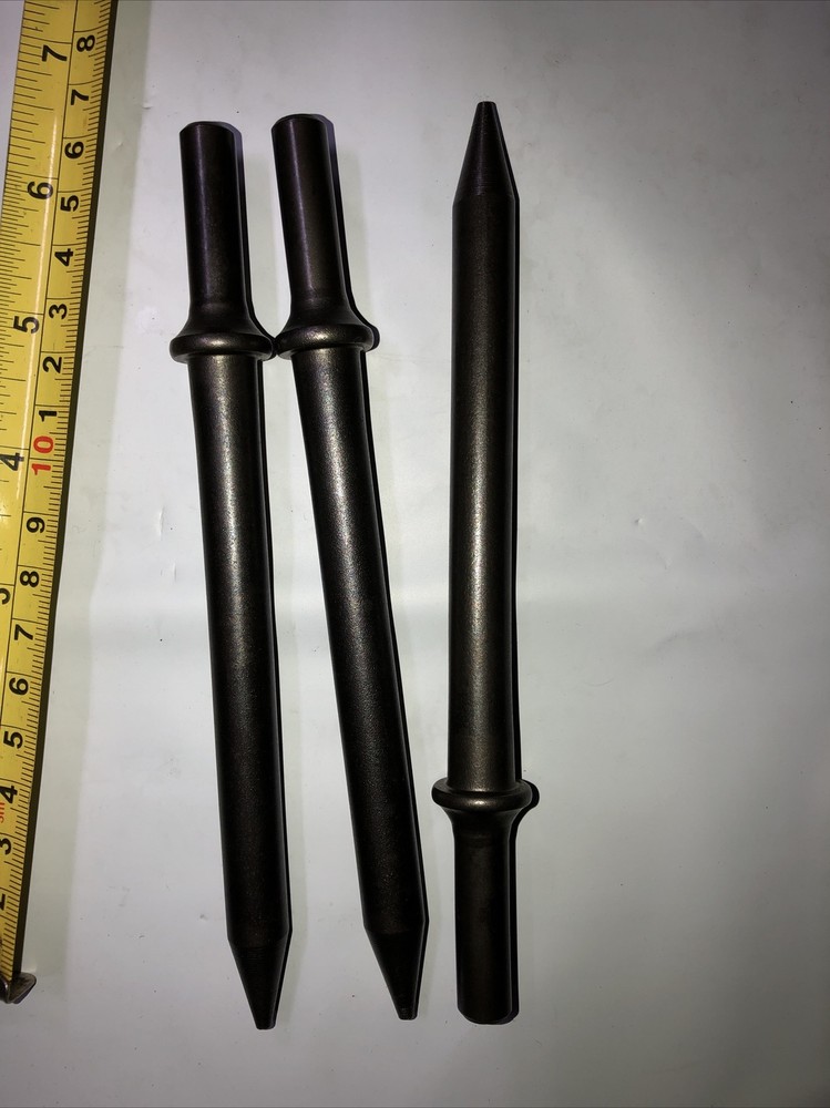 New 6.5" Long Air Hammer Chisel Chipping Punch Bit 3 pcs