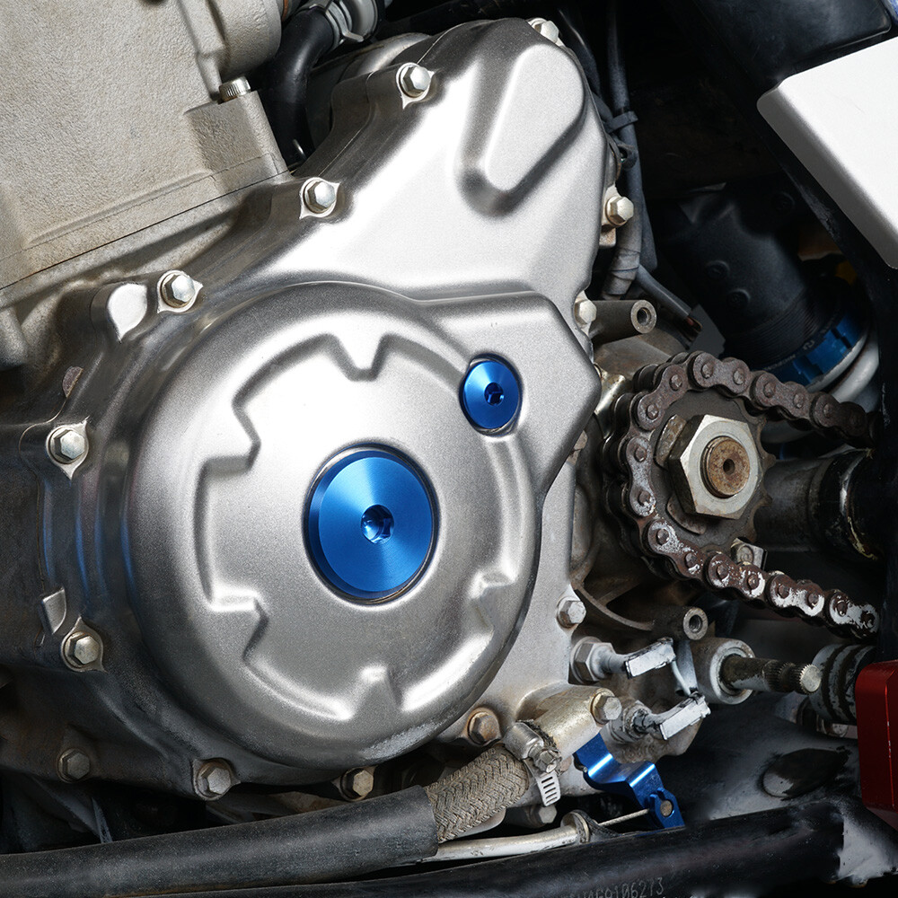 CNC Crankcase Engine Plugs For Yamaha YFZ450 2004 2005-2009 YFZ 450 2012-2013