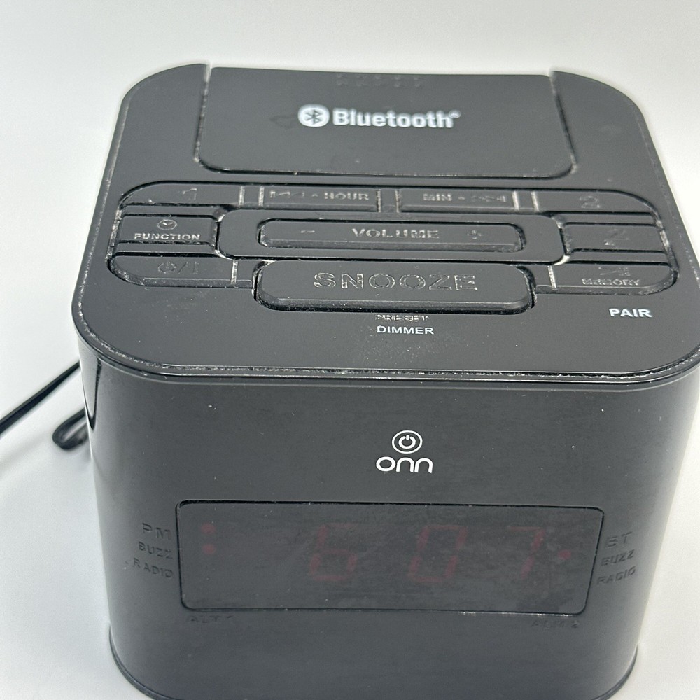 onn bluetooth Clock radio