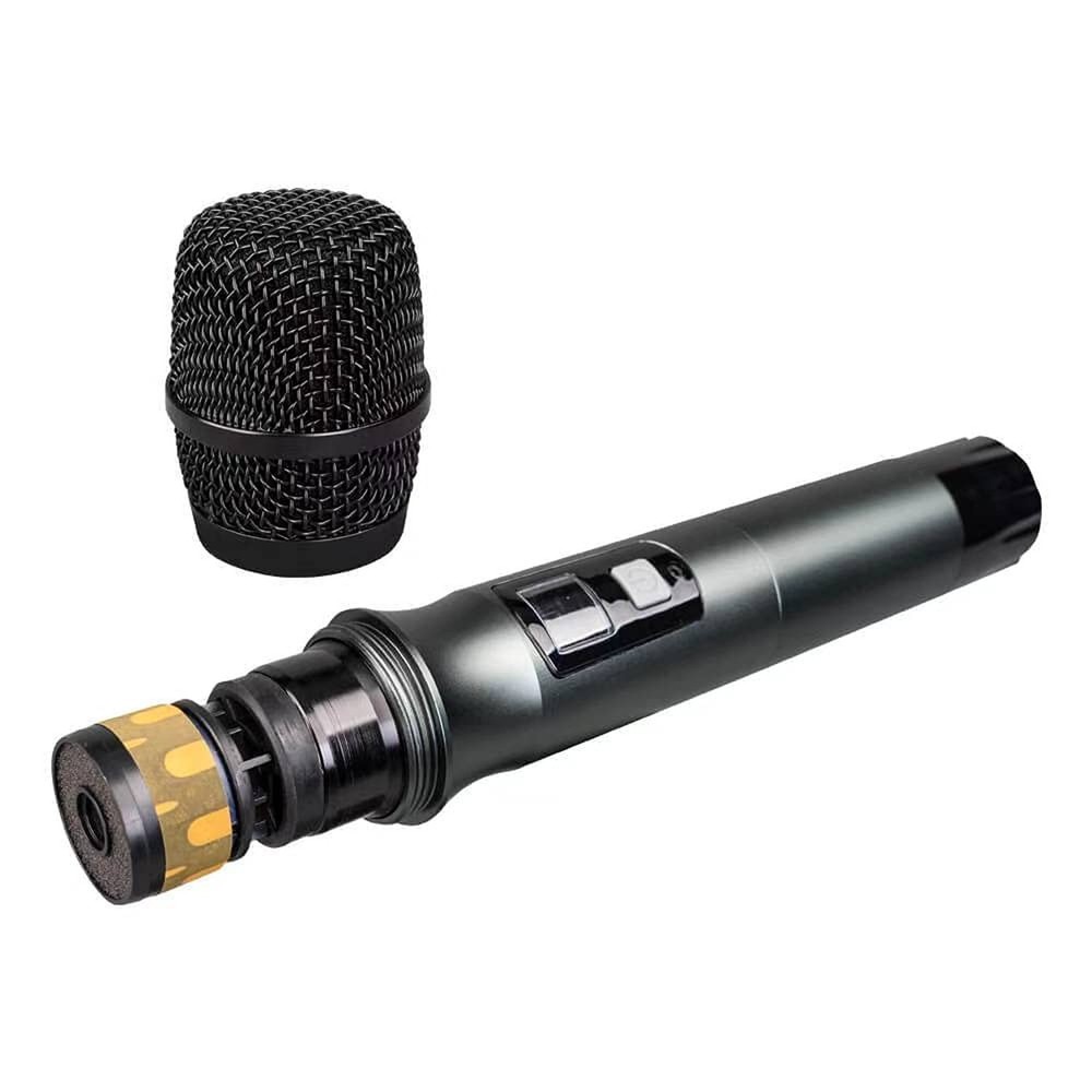 Wireless Microphone System UHF 3 Handheld Mic Headset Lavalier Bodypack 3 Lap...