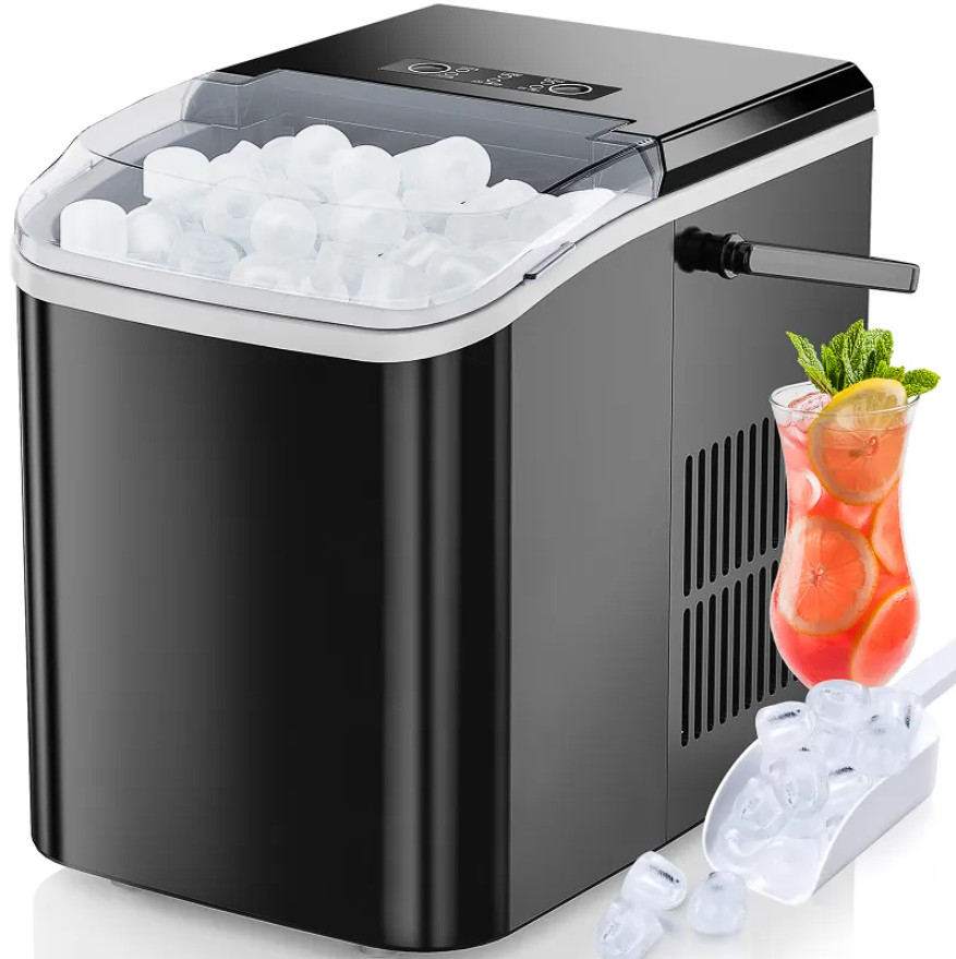 Ice Maker Countertop, Portable Ice Machine , 35lbs/Day , Self-Cleaning