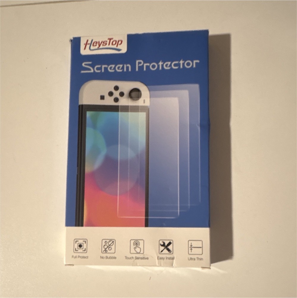 HeysTop Glass Screen Protector for Nintendo Switch Touch Sensitive Ultra Thin