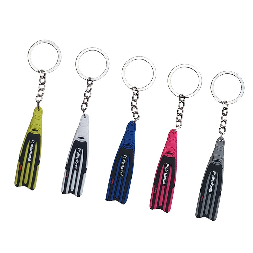 Scuba Diving Key Chain Holder Keyring Keychain Yellow