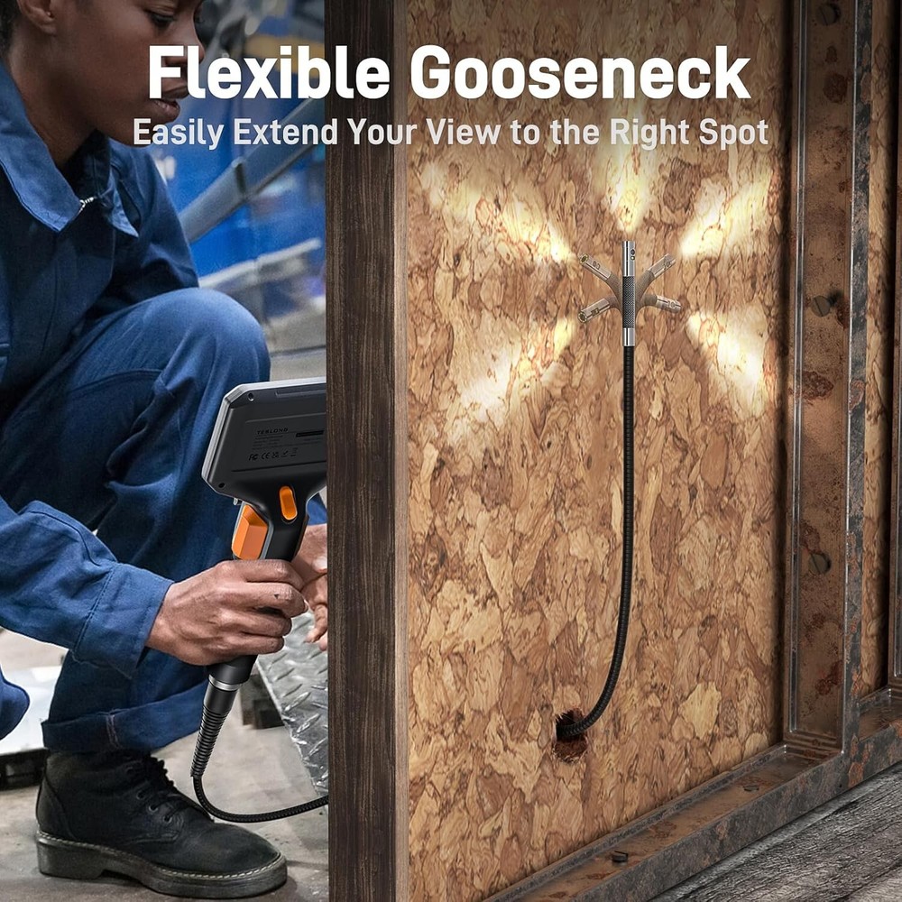 Bidirectional Dual-Lens Boroscope with Adjustable LED Lighting for Optimal View