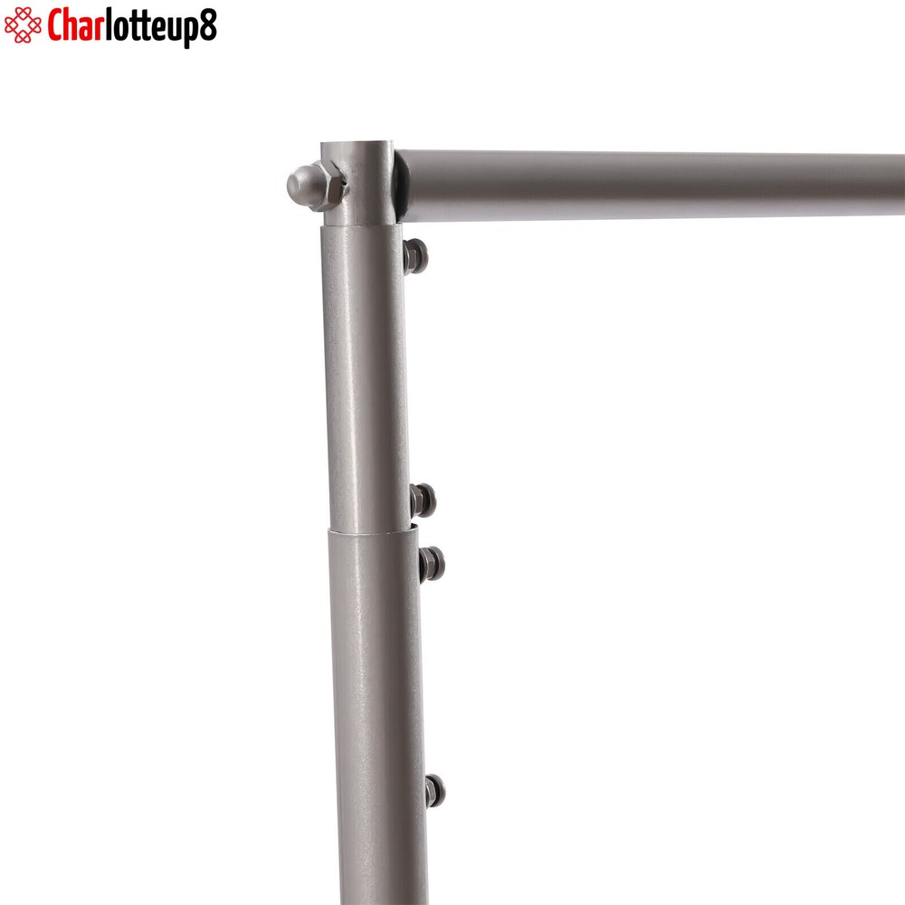 Silver Backdrop Stand Wedding Backdrop Stand Pipe Kit Party Decor Adjustable 3*6
