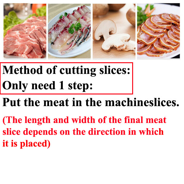 Commercial Meat Cutting Machine Stainless Steel Electric Meat Slicer Cutter 850w