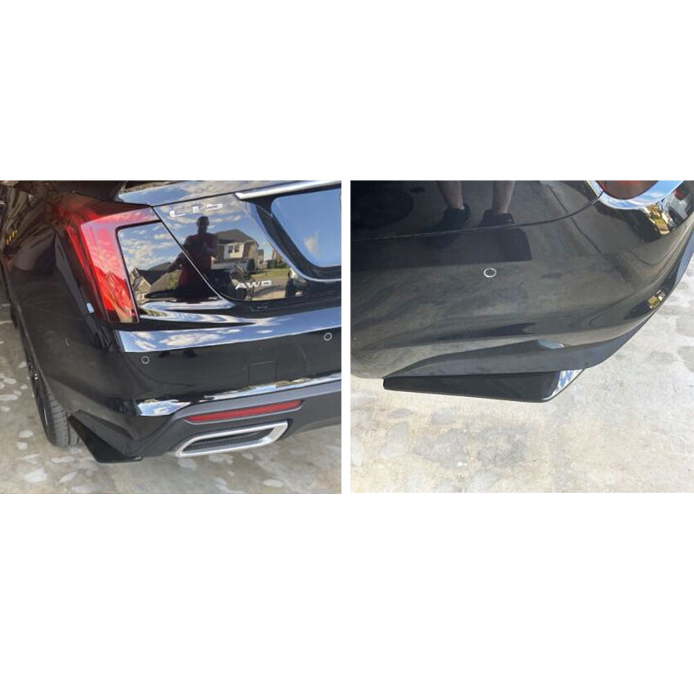 2X Rear Bumper Lip Diffuser Splitter Canard Protector For Cadillac Accessories