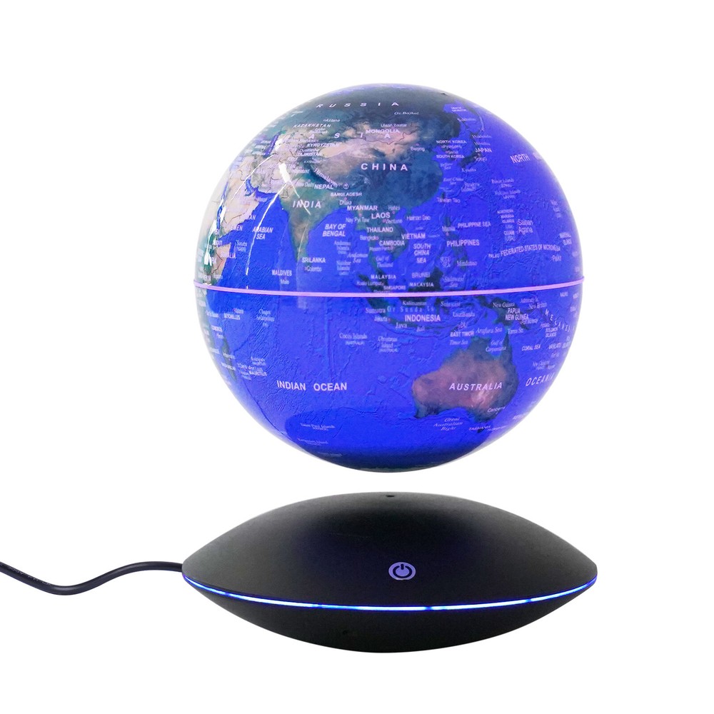 LED Globe Magnetic Levitation Floating Globe Light World Map Rotating Night Lamp