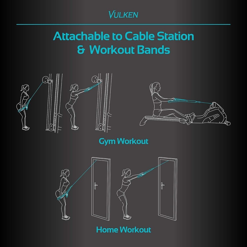 Tricep Rope Cable Attachment. Two Size in One Extra Long Pull Down Rope. Tric...