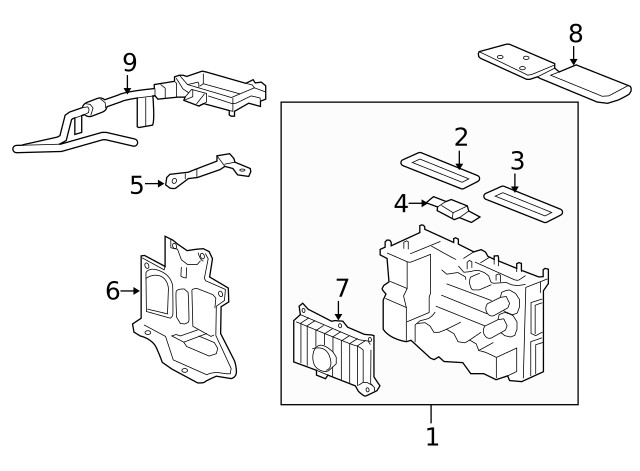 Genuine GM Fuse Box Bracket 15876745
