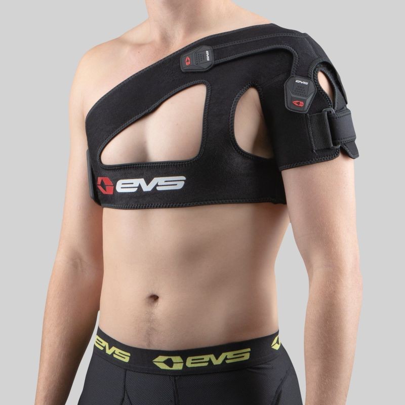 EVS SB03 Shoulder Brace Black Medium for Shoulder Support and Stabilization