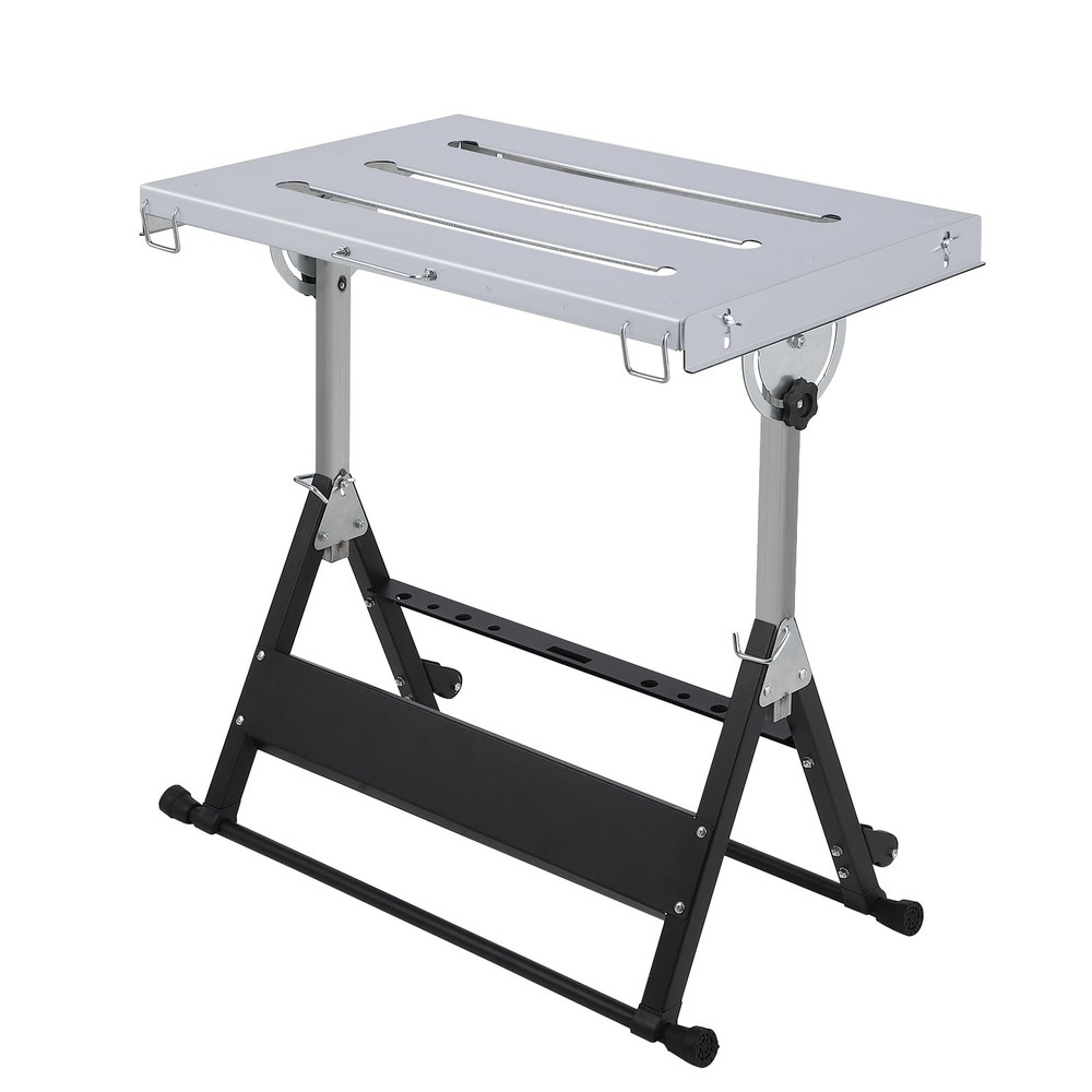 Welding Table 44"x21" ,500Lbs Capacity Folding Steel Workbench Adjustable Height