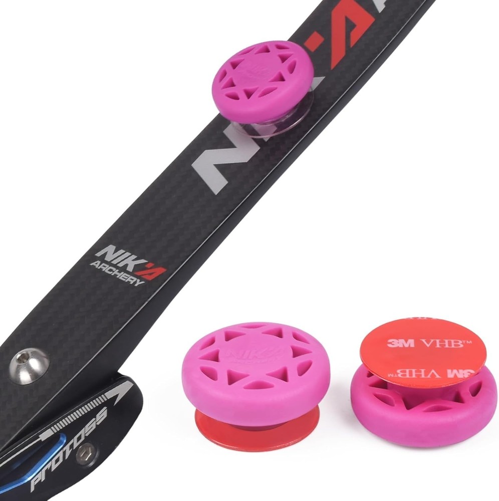 Durable Rubber Bow Stabilizer Set for Youth, Noise & Vibration Control - 2-Pack