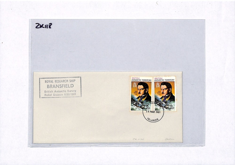 BRITISH ANTARCTIC TERRITORY Cover 1981 {samwells-covers}ZK118