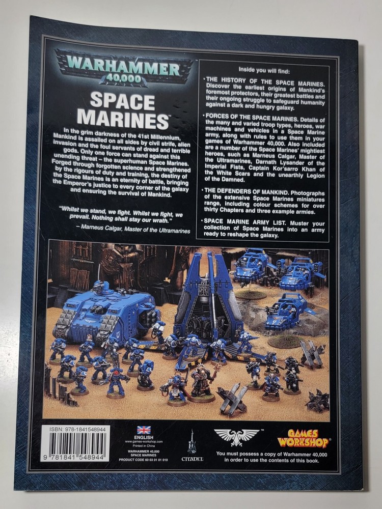 Space Marines. Warhammer 40,000. Games Workshop
