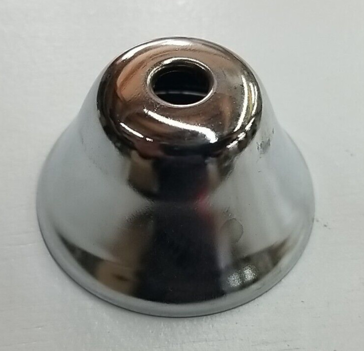 1/2" Deep Bell Escutcheon Chrome finish 1/2" OD - NOS -- 4 PACK