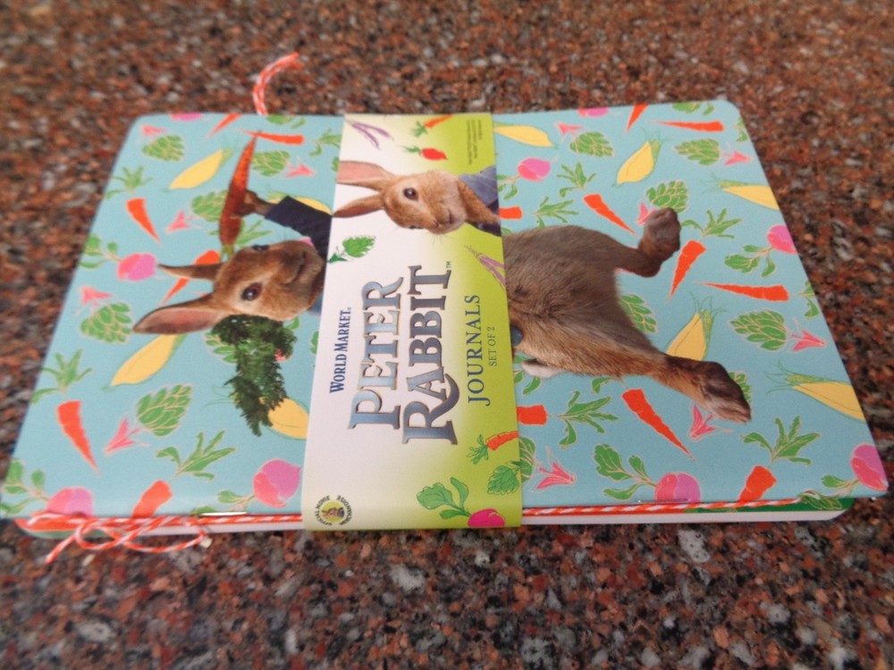 Peter Rabbit Lined Journal Set of 2 Paperback Notebook Diary Easter New