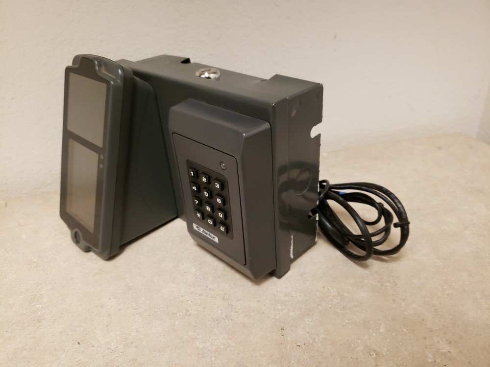 Jantek Facial Scanning Timeclock power Cable/key is included, Functioning, used.